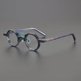 Sanjurjo Vintage Acetate Splicing Glasses Frame Geometric Frames Southood Green Grey